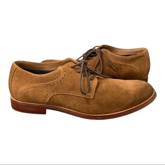 Fairlane mens sz 9 brown suede derby Oxford shoes - Picture 2 of 14